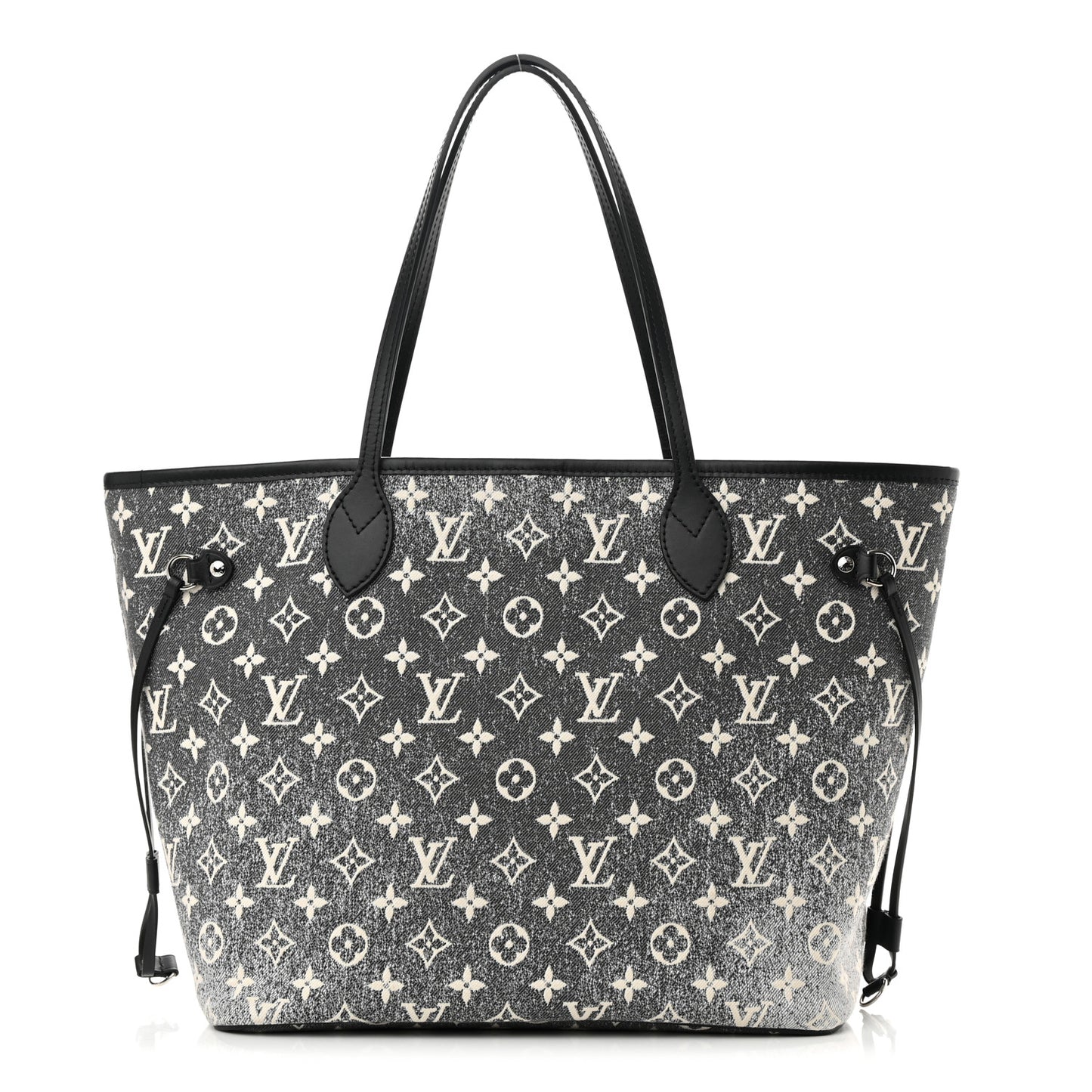 Denim Monogram Jacquard Neverfull MM Grey