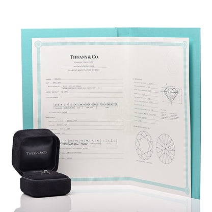 Tiffany Platinum Diamond .19ct Harmony Solitaire Engagement Ring 49 4.75 7 of 7