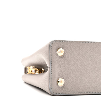 Louis Vuitton Taurillon Moonstone Capucines MM  Galet 8 of 10
