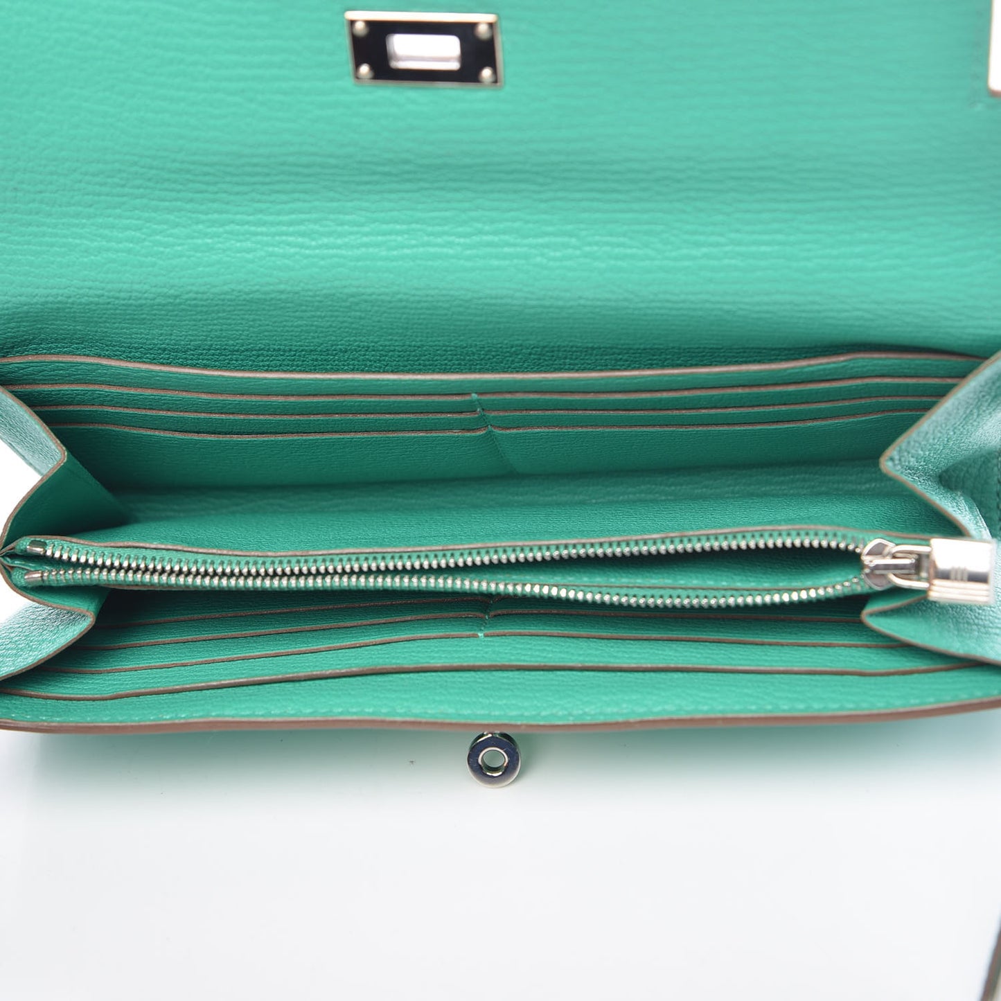 Chevre Mysore Kelly Longue Wallet Menthe