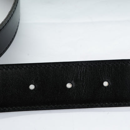 Hermes Box Togo 32mm H Belt 80 Black Gold 7 of 9