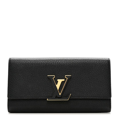Louis Vuitton Taurillon Capucines Wallet Black 1 of 6