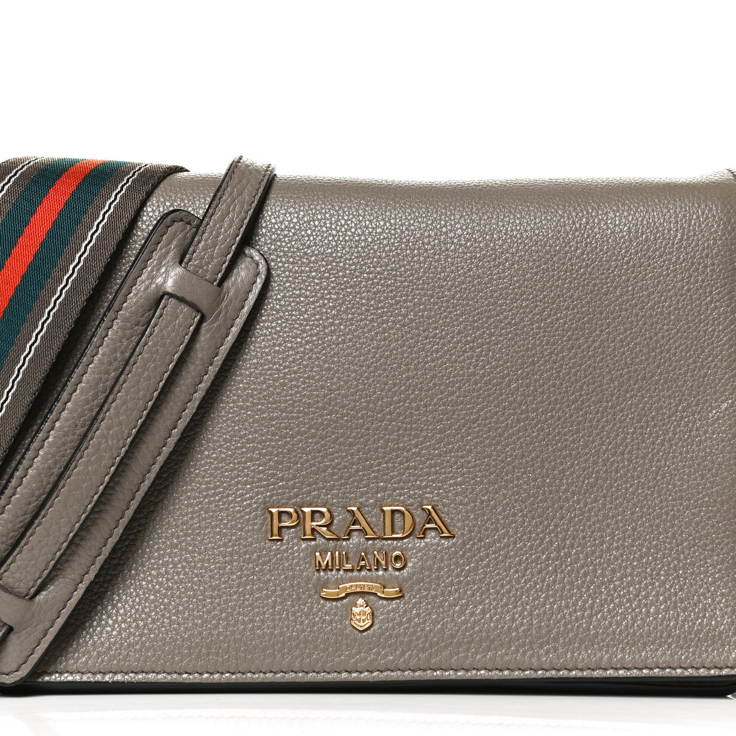 Prada Vitello Daino Flap Crossbody Argilla 8 of 15