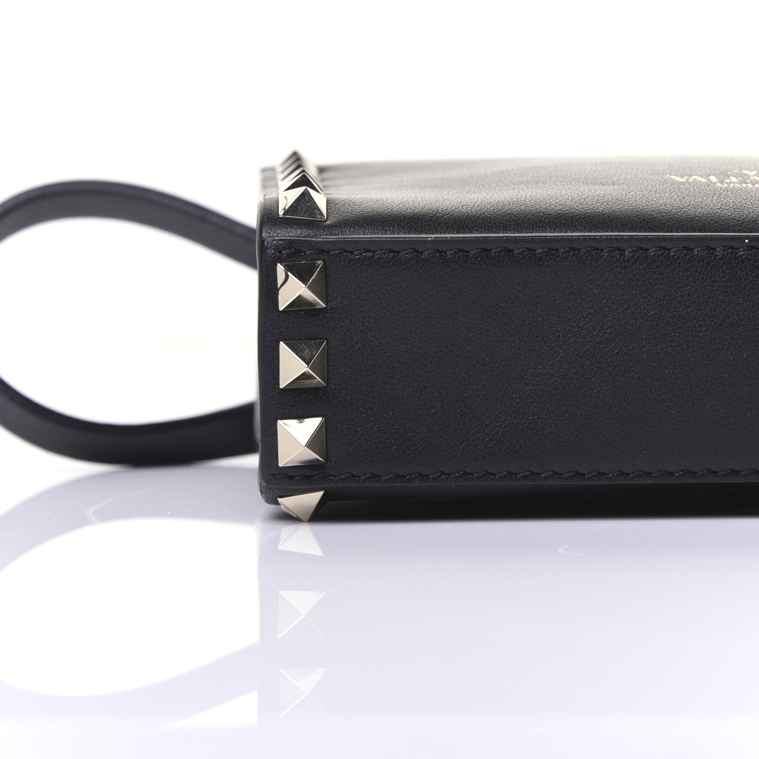 Valentino Garavani Vitello Rockstud Flap Crossbody Bag Black 12 of 15