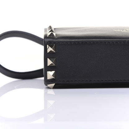 Valentino Garavani Vitello Rockstud Flap Crossbody Bag Black 12 of 15