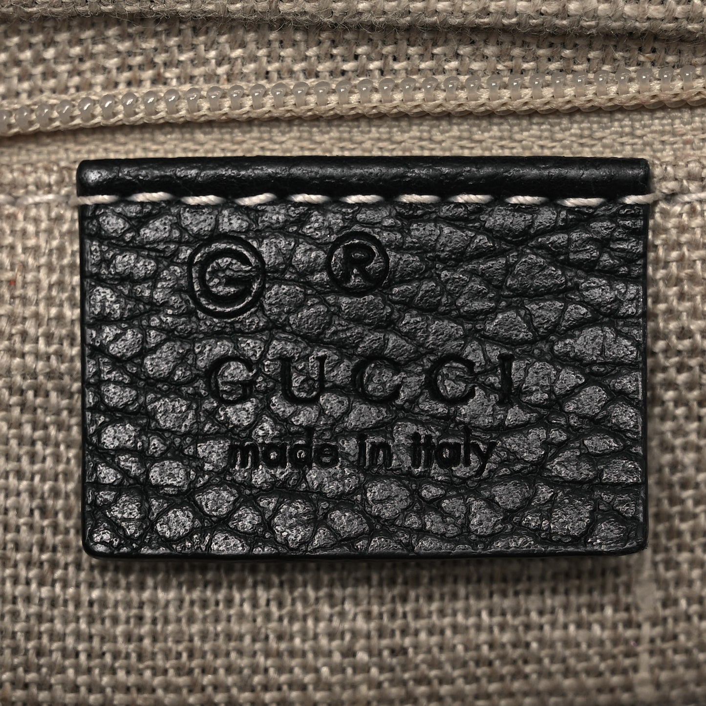 Dollar Calfskin Interlocking G Shoulder Bag Black