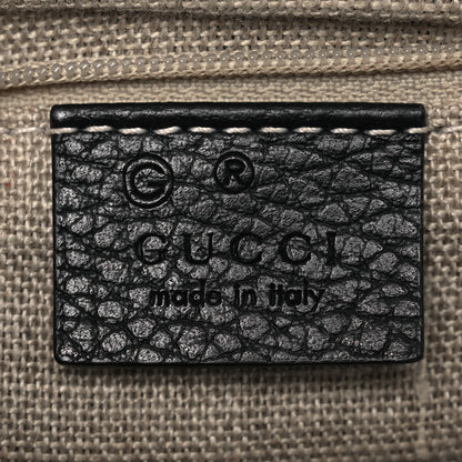 Gucci Dollar Calfskin Interlocking G Shoulder Bag Black 6 of 13