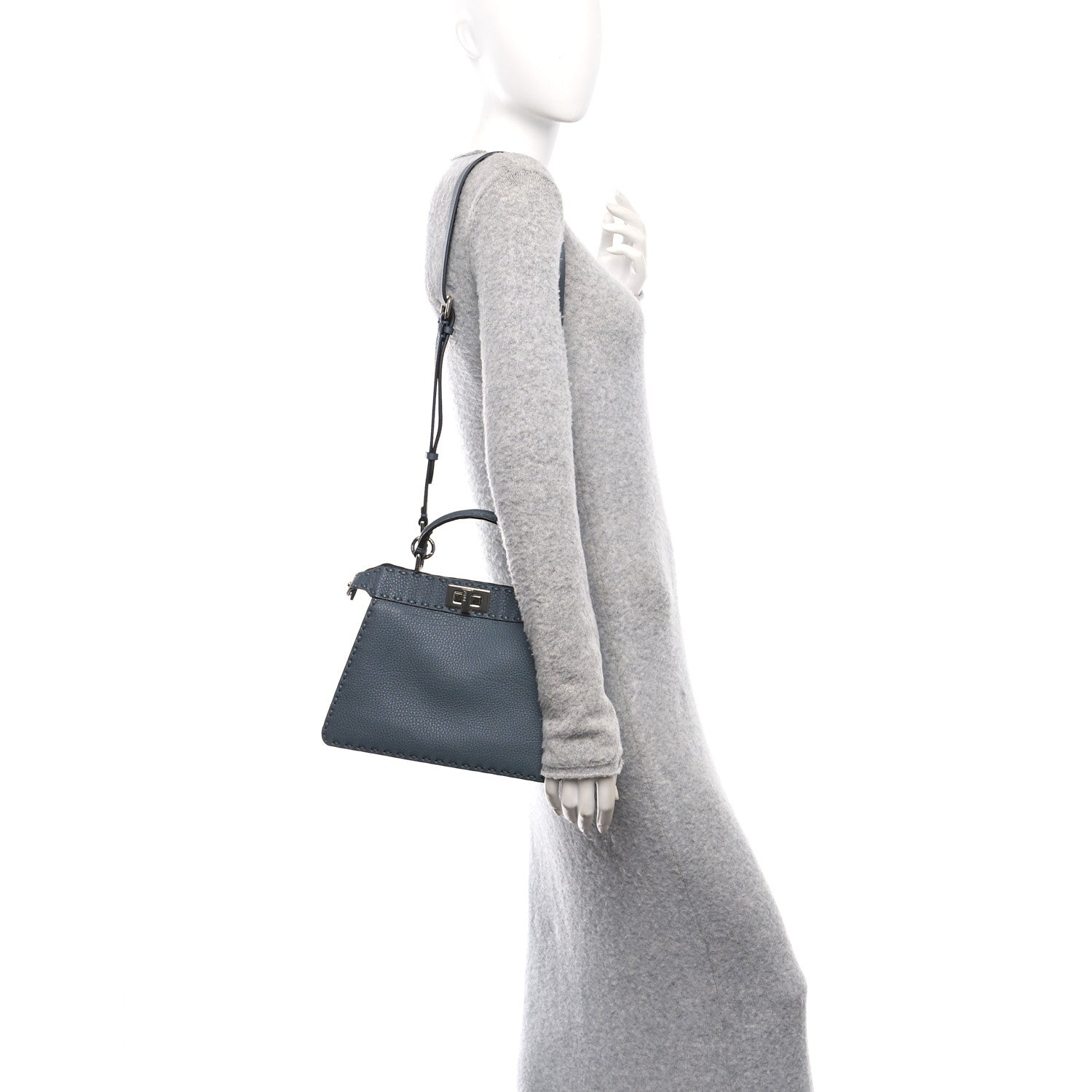 Fendi Cuoio Romano Selleria Chamois Small Peekaboo I SEE U Satchel