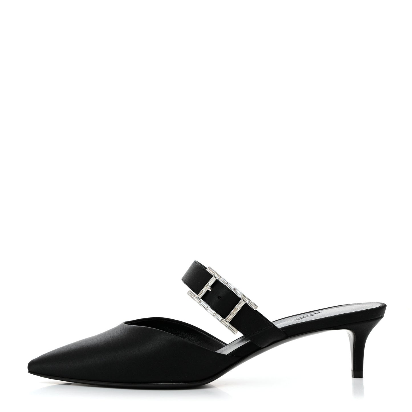 Satin Blink Mules 39 Black