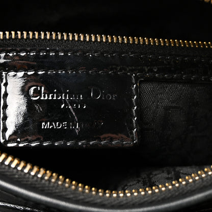 Christian Dior Patent Cannage Large Lady Dior Black 6 of 10