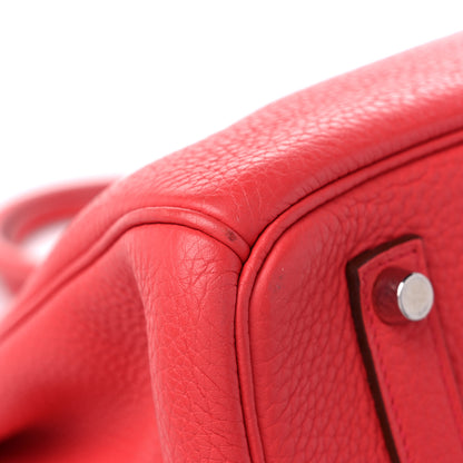 Hermes Taurillon Clemence Birkin 35 Bougainvillea 10 of 14