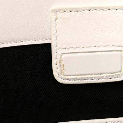 Versace Calfskin Greca Goddess Tote Bag White 10 of 10