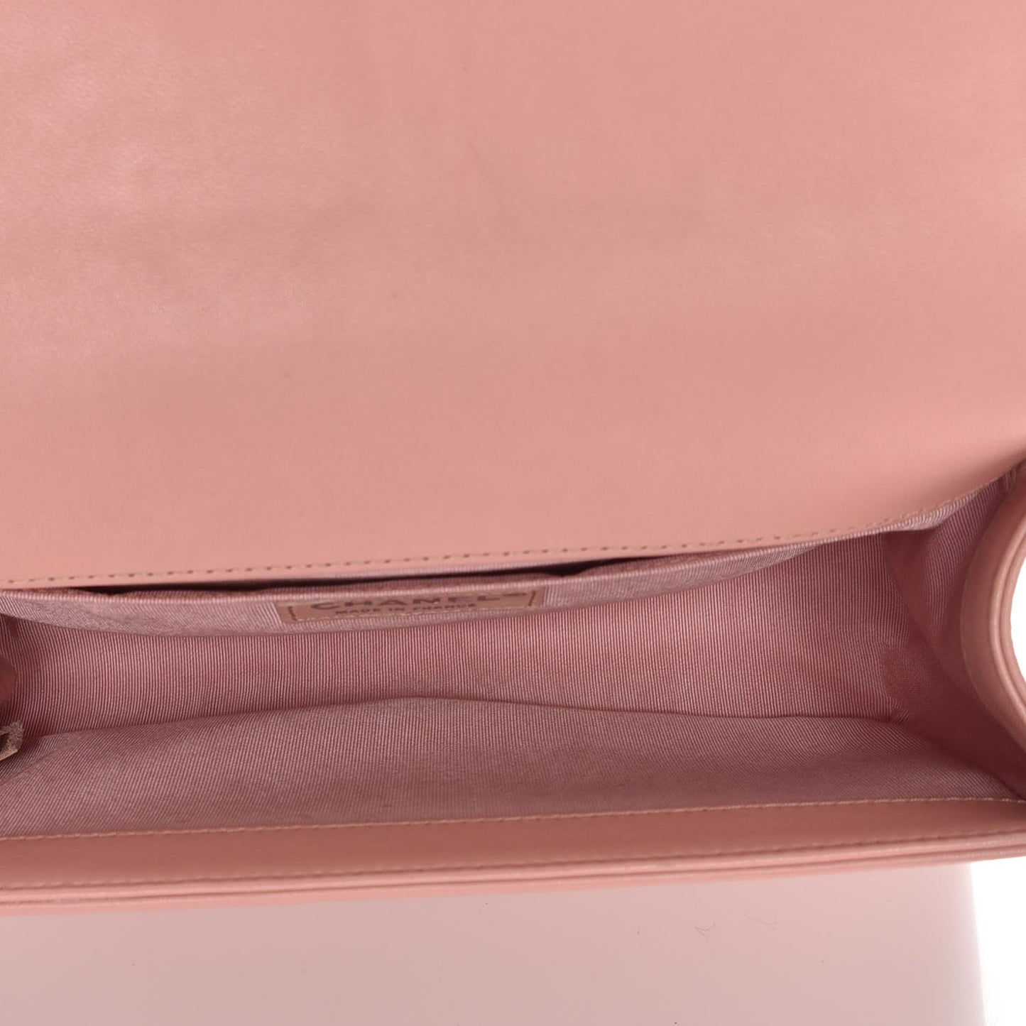 Lambskin Quilted Medium Boy Flap Light Pink