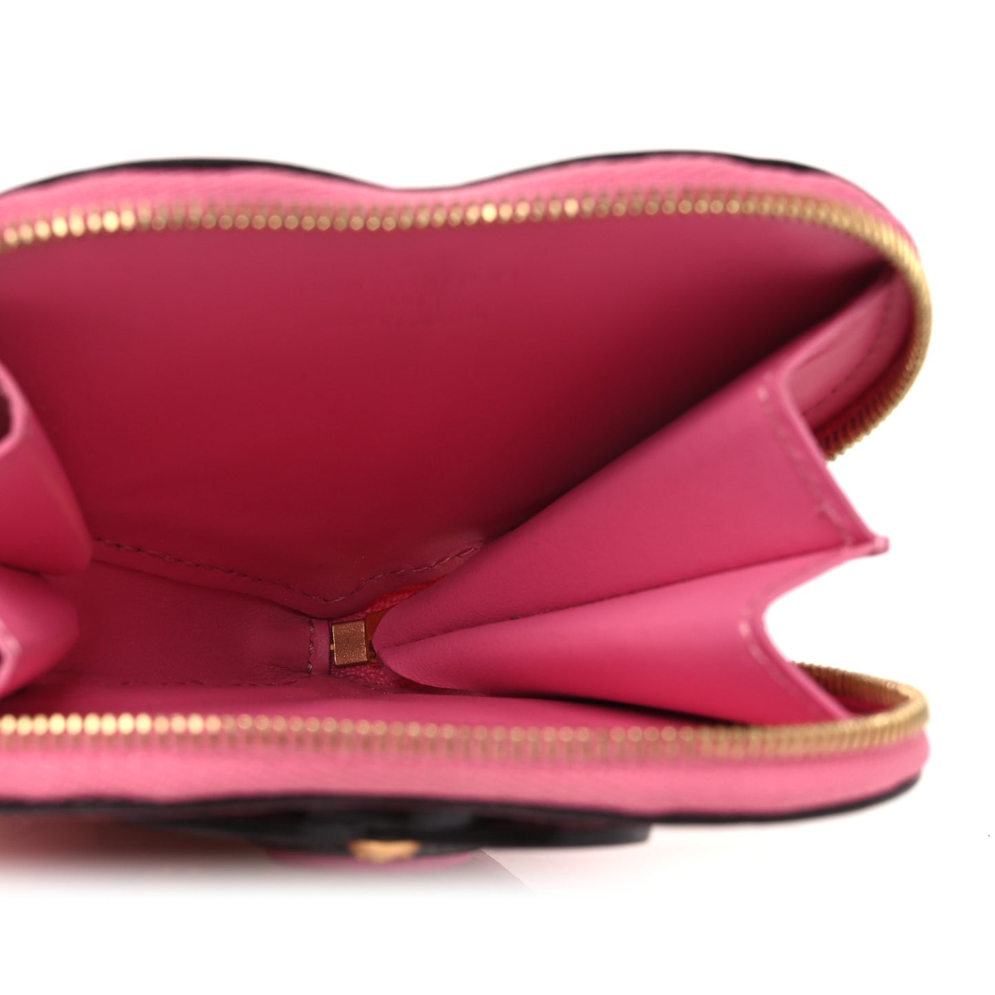 Vernis Flower Heart Coin Purse Light Pink