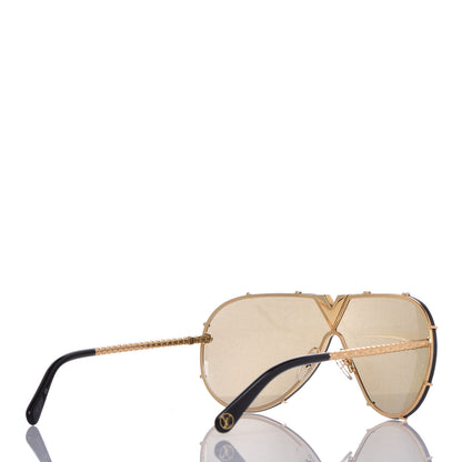 Louis Vuitton Metal LV Drive Sunglasses Z0897W Black Gold 4 of 7