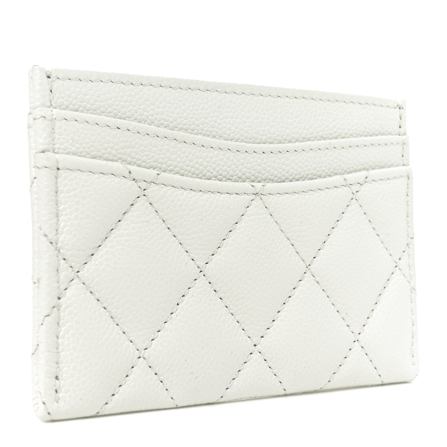 Chanel Caviar Quilted Card Holder Light Blue 3 of 9