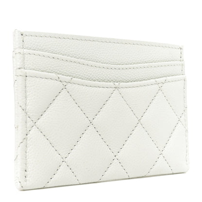 Chanel Caviar Quilted Card Holder Light Blue 3 of 9