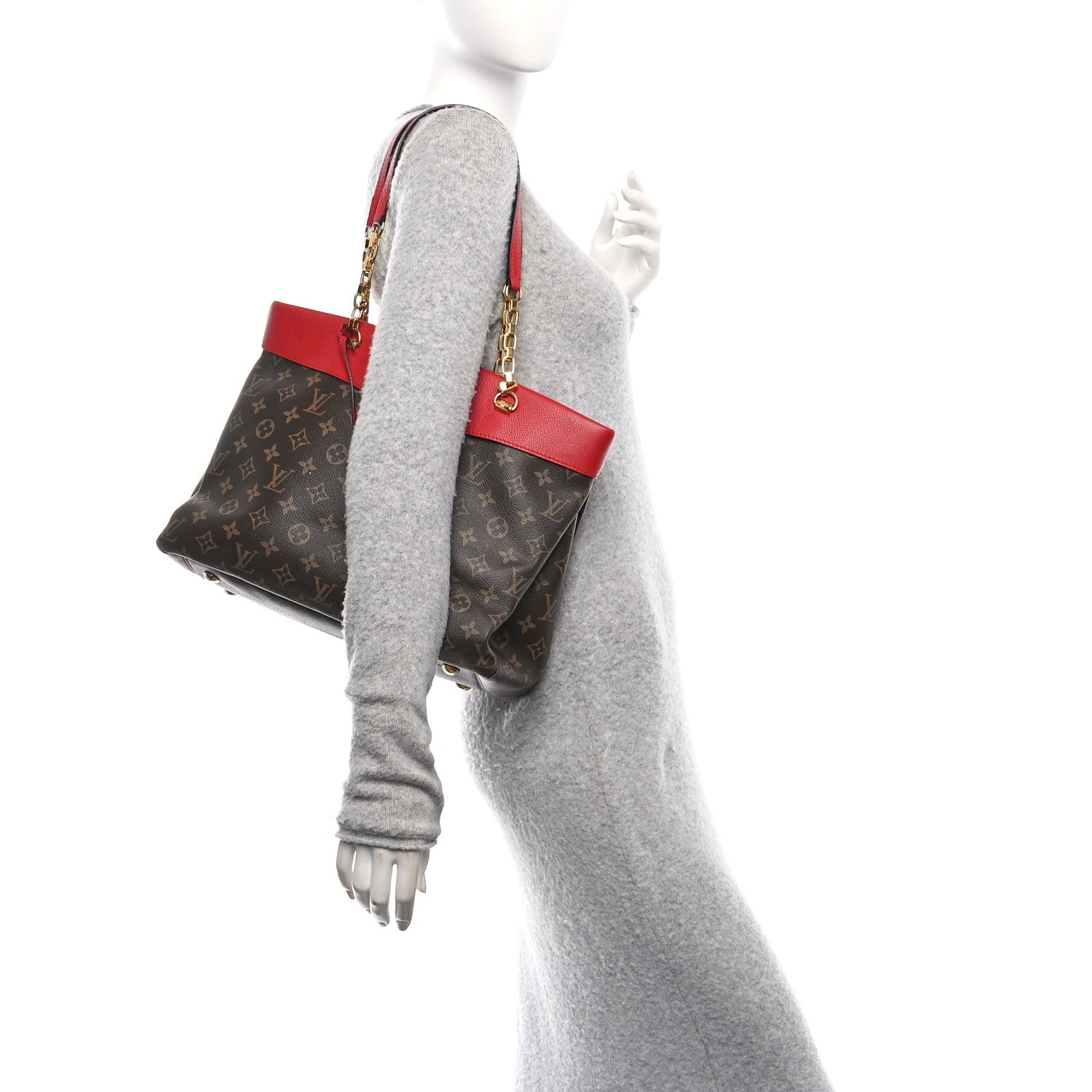 Louis Vuitton Monogram Pallas Shopper Cherry 2 of 9