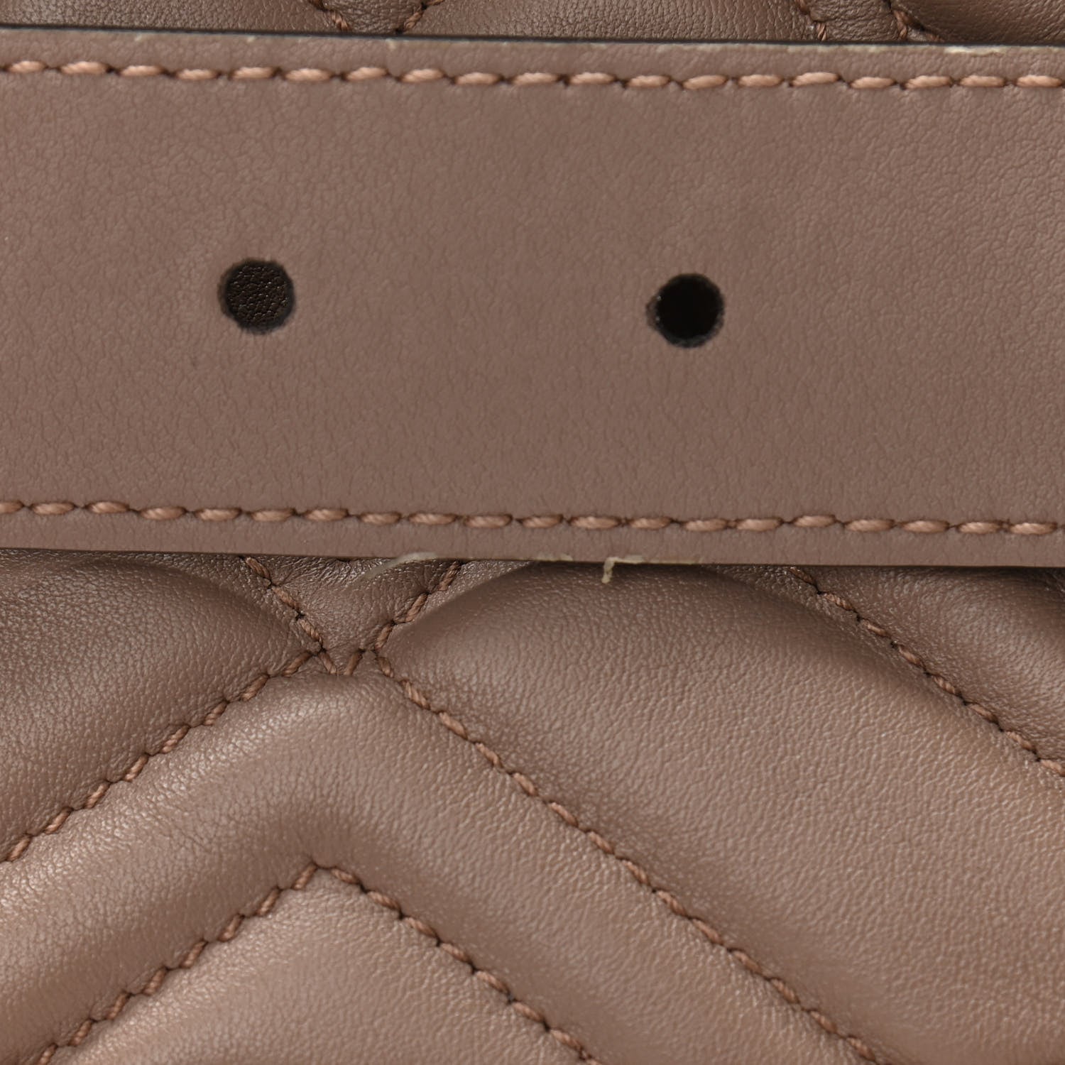 Gucci Calfskin Matelasse GG Marmont Belt Bag 75 30 Porcelain Rose 11 of 13