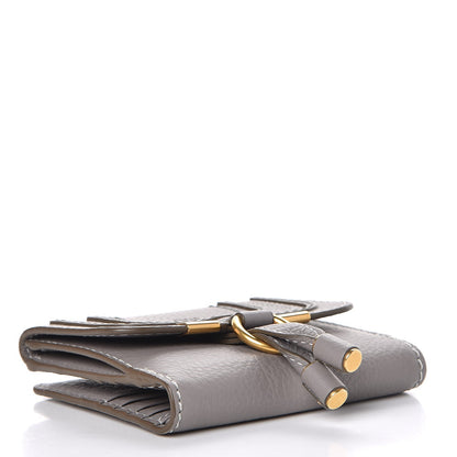 Chloe Grained Calfskin Marcie Square Wallet Cashmere Grey 4 of 9