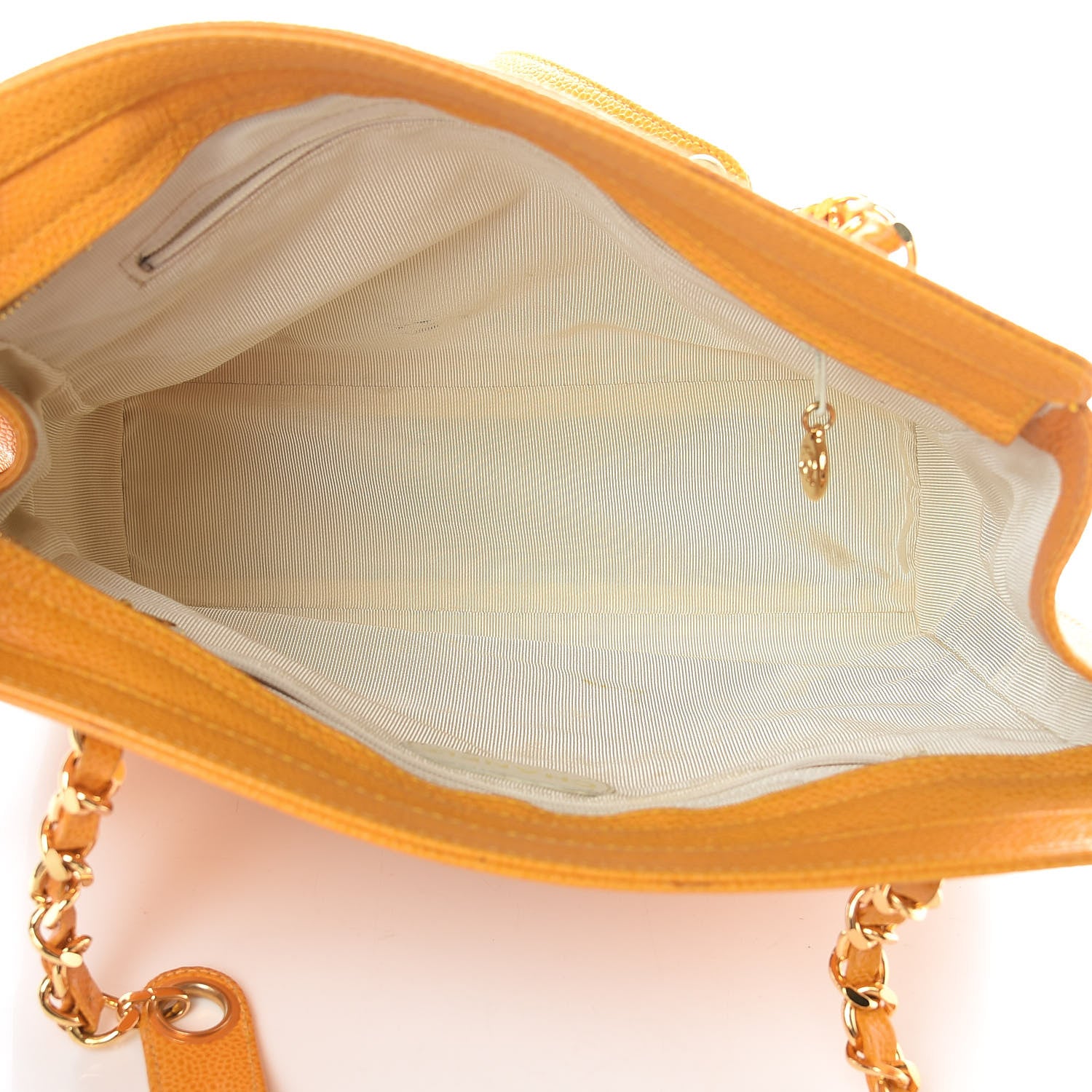 Chanel Caviar CC Shoulder Bag Yellow 5 of 18