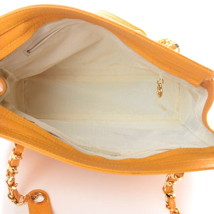 Chanel Caviar CC Shoulder Bag Yellow 5 of 18