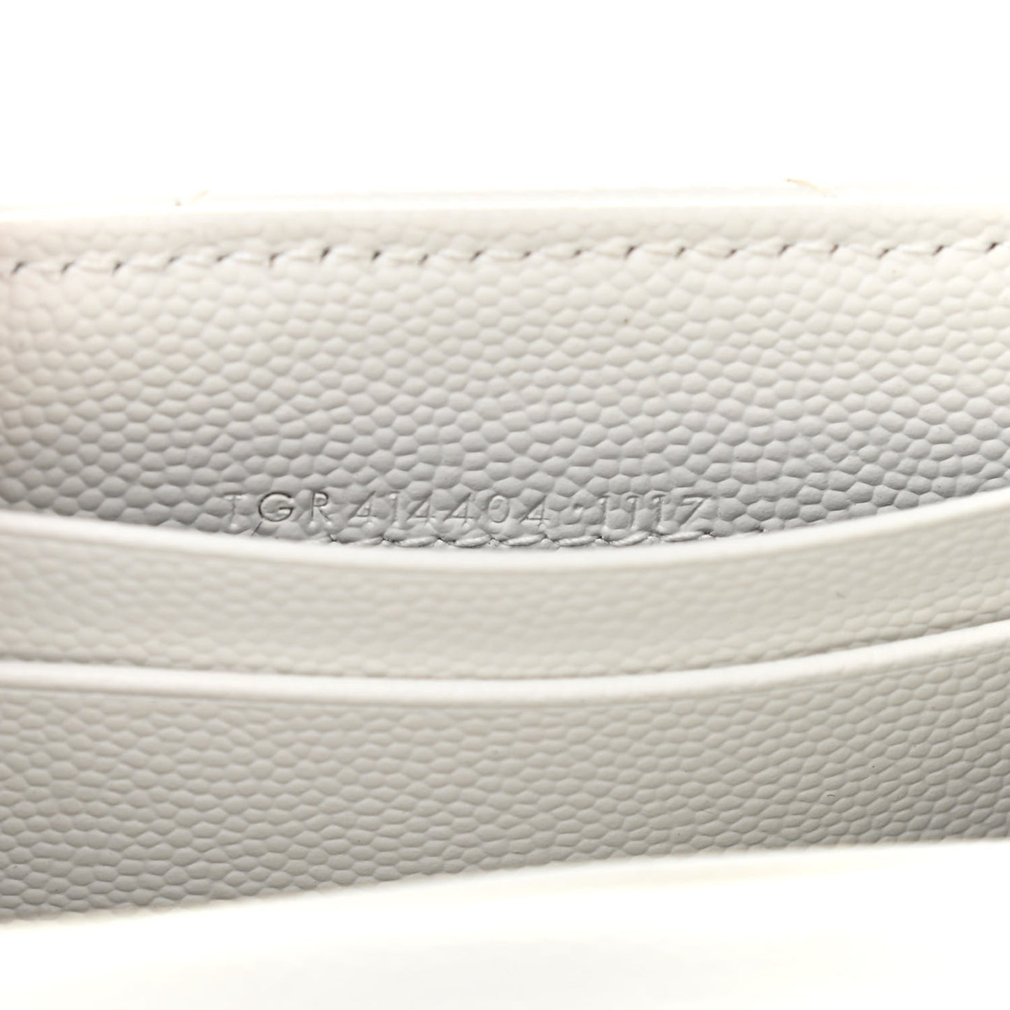 Grain De Poudre Matelasse Chevron Small Monogram Envelope Wallet Crema Soft