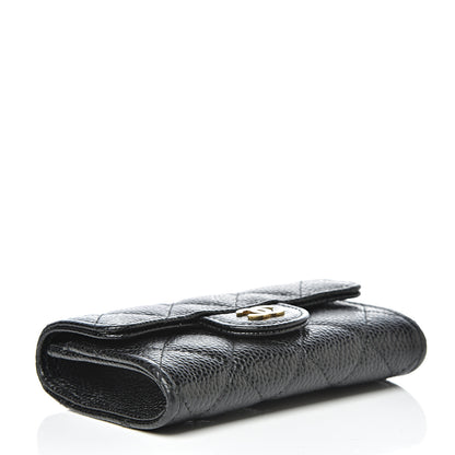 Chanel Caviar Quilted Flap Card Holder Black 3 of 8