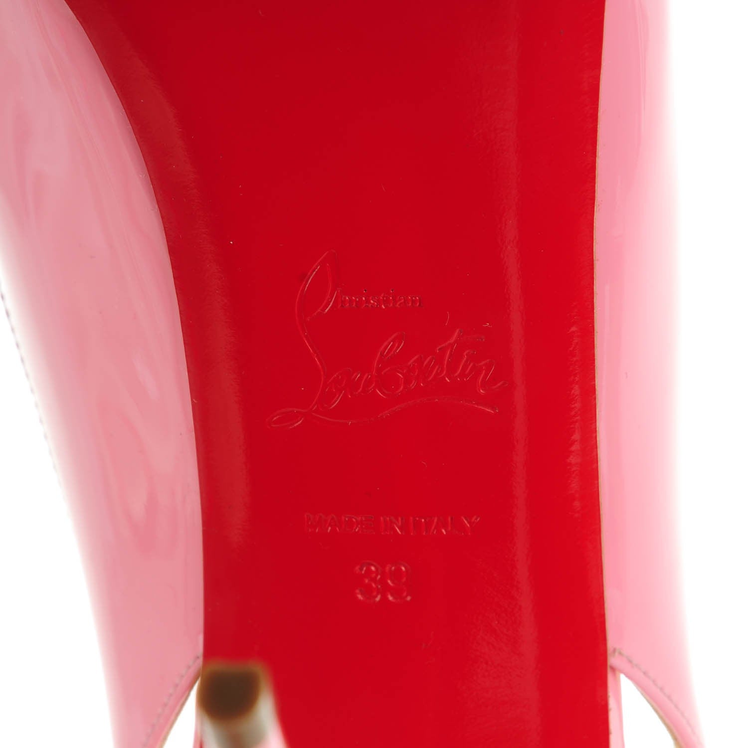 Christian Louboutin Patent Private Number 120 Pumps 39 Rose 3 of 8