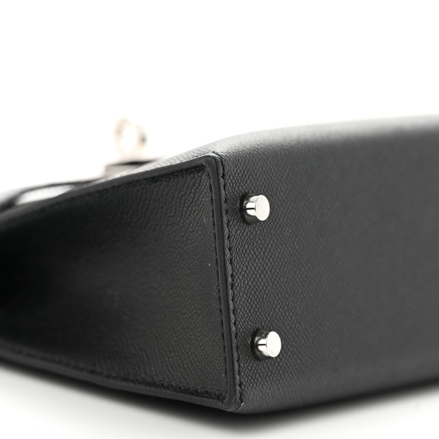 Madame Calfskin Shiny Alligator Mini Kelly Sellier Touch 20 Black
