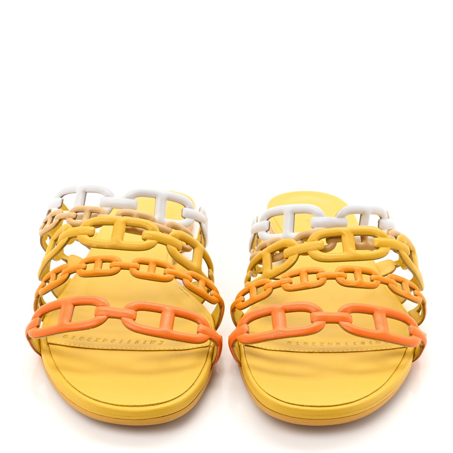 Hermes Nappa Thalassa Sandals 39 Jaune Citrone 3 of 9
