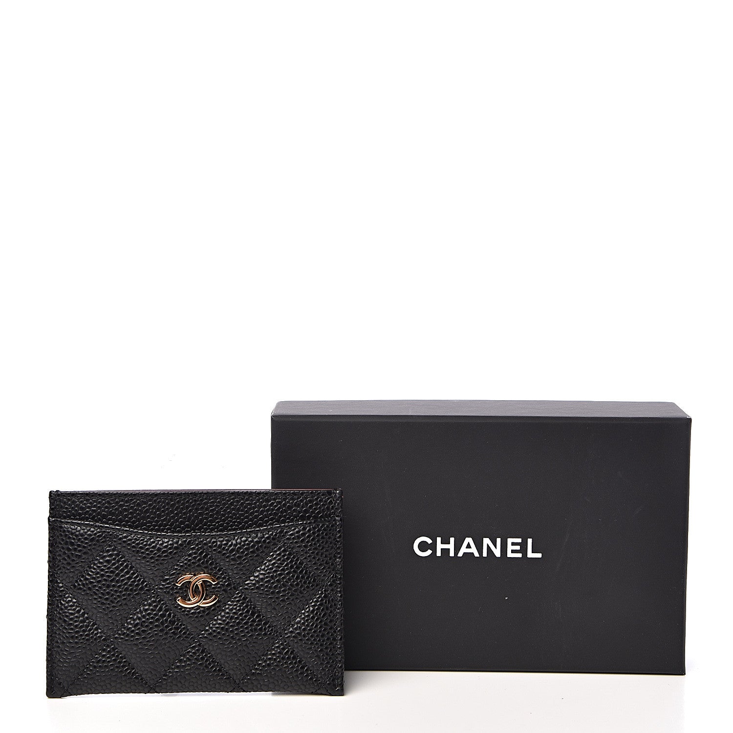Chanel Caviar Quilted Card Holder Black 9 of 9