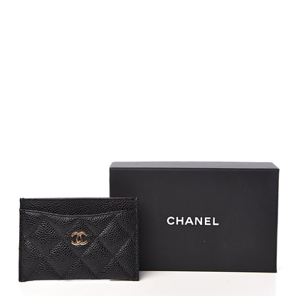 Chanel Caviar Quilted Card Holder Black 9 of 9