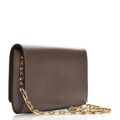 Louis Vuitton Calfskin Chain Louise GM Granit 3 of 8