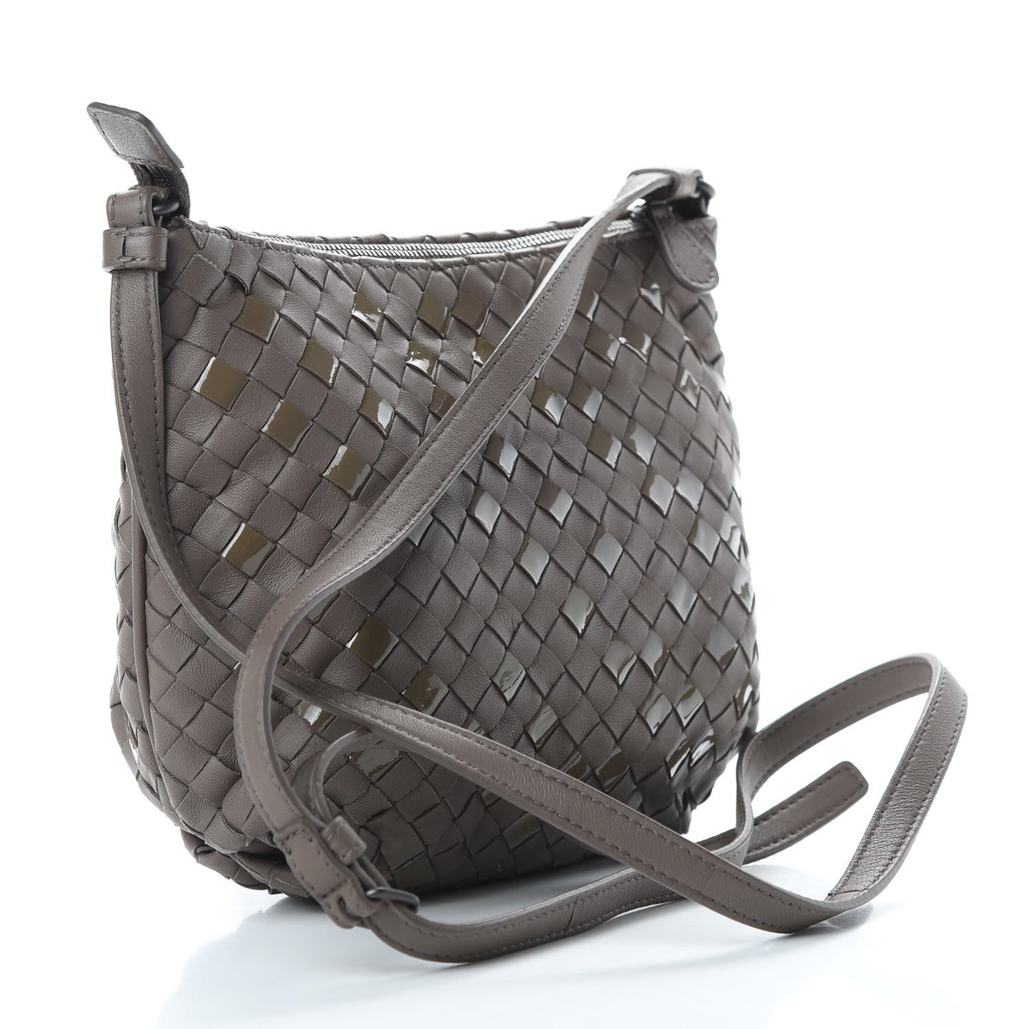 Nappa Intrecciato Crossbody Shadow