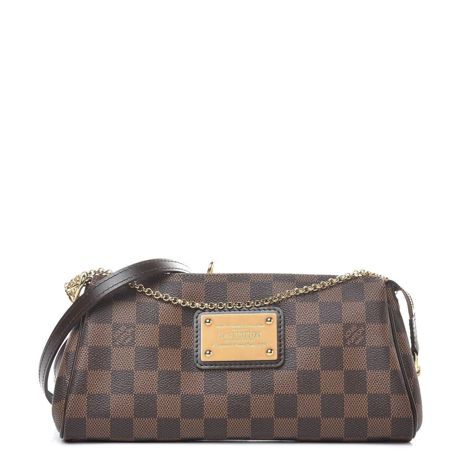 Louis Vuitton Damier Ebene Eva Clutch 1 of 10