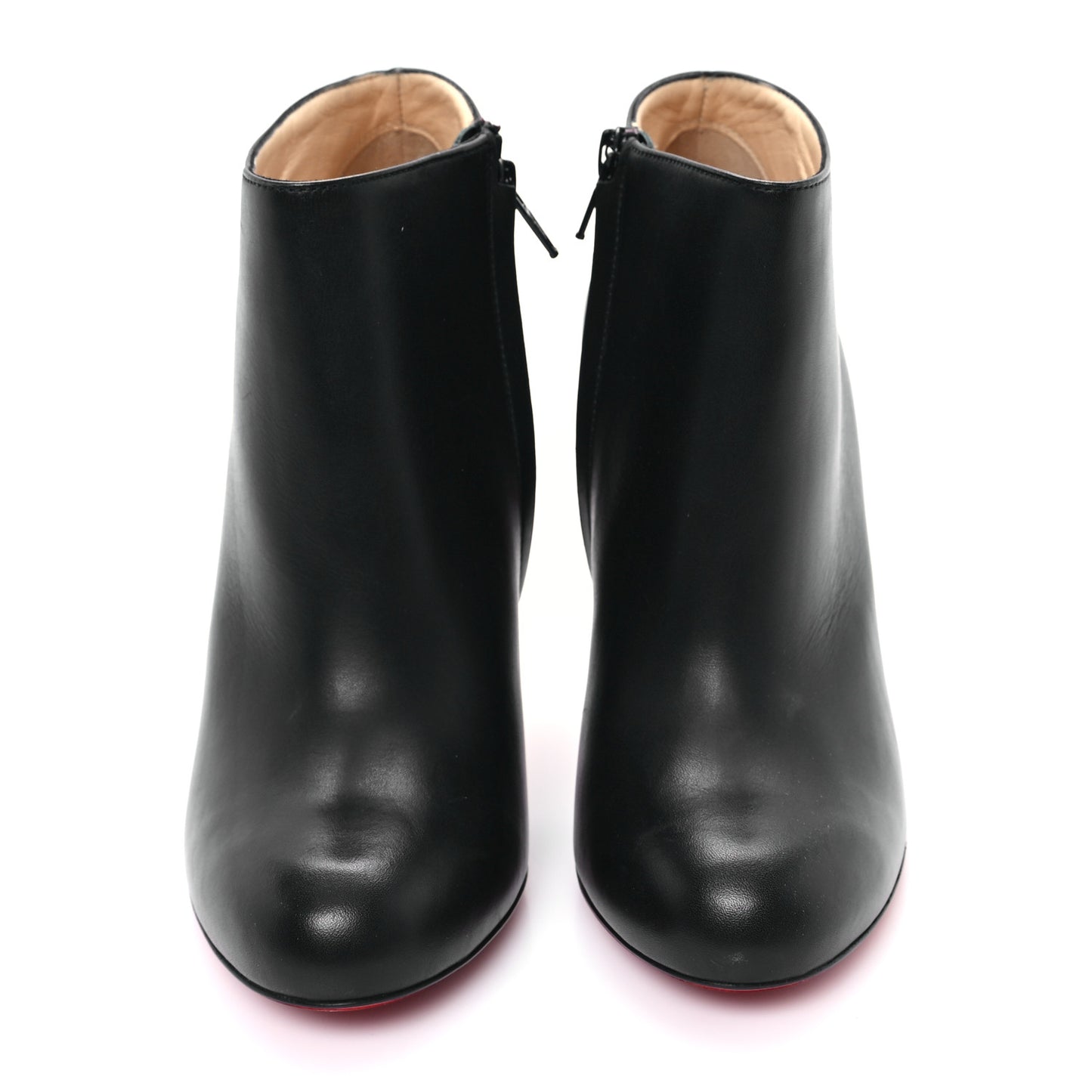 Calfskin Belle 100 Ankle Boots 37.5 Black