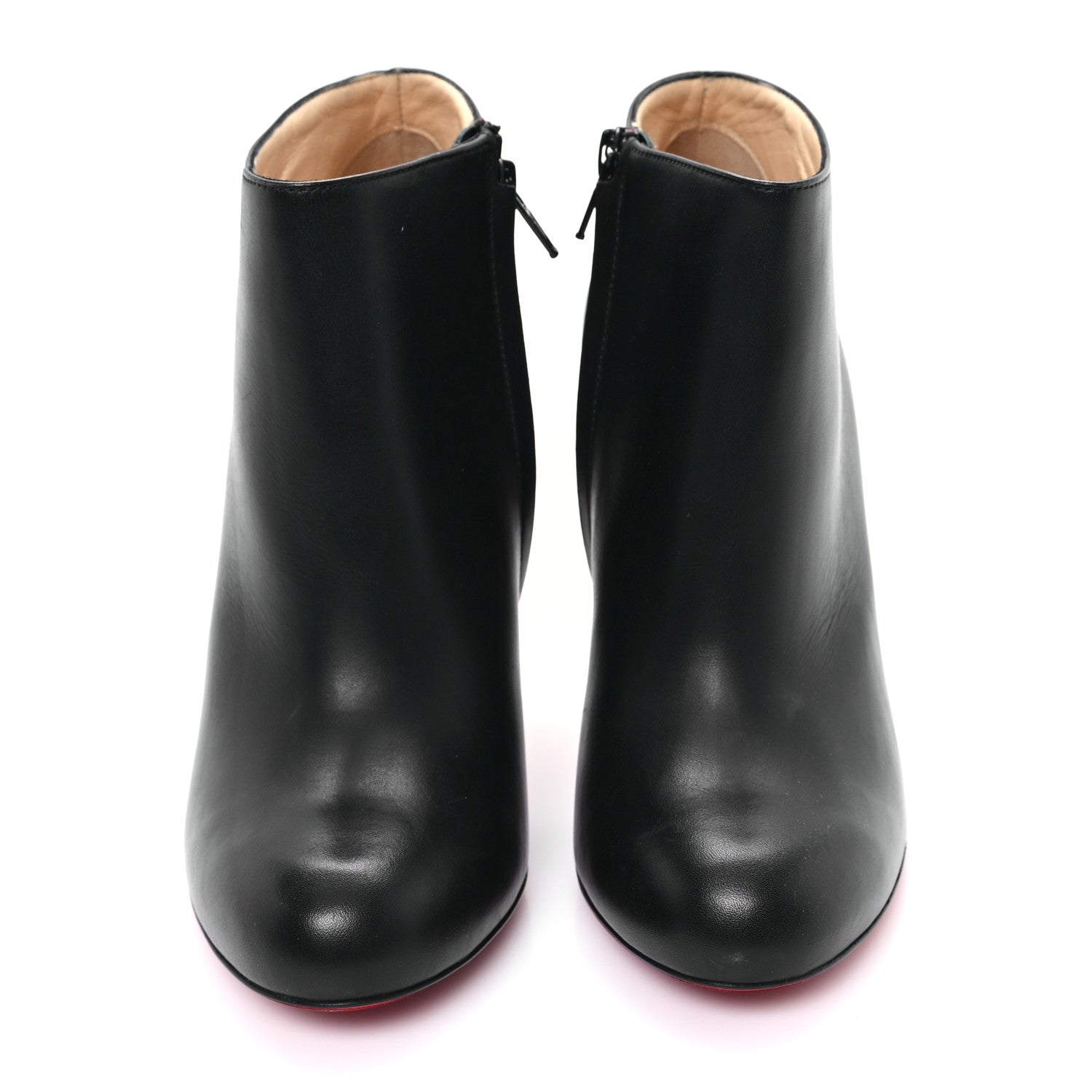 Christian Louboutin Calfskin Belle 100 Ankle Boots 37.5 Black 2 of 10