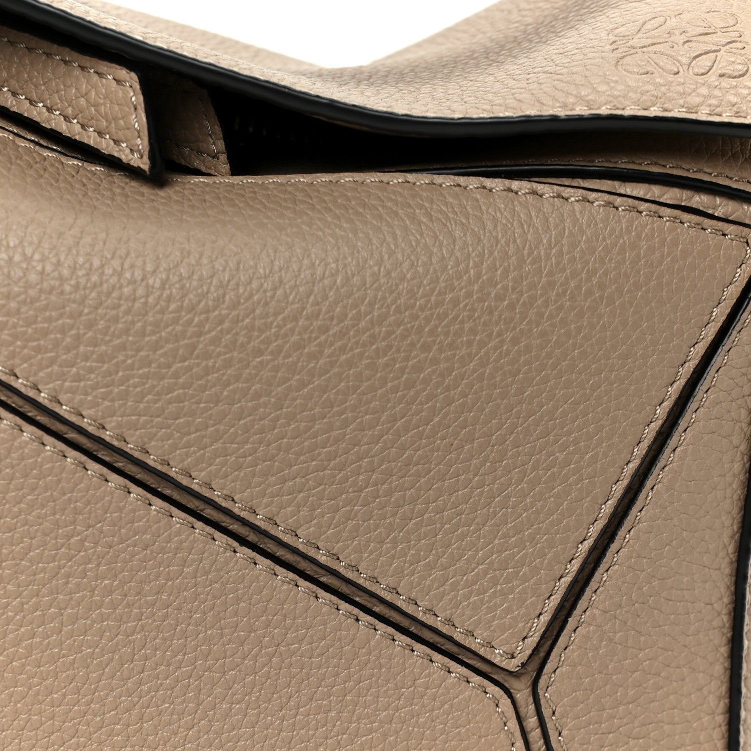 Loewe Grained Calfskin Small Puzzle Bag Sand 9 of 11