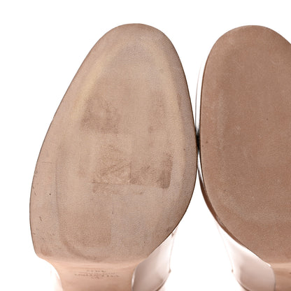 Valentino Garavani Patent Tan-Go 55/155mm Platform Pumps 38.5 Rose Cannelle 10 of 11
