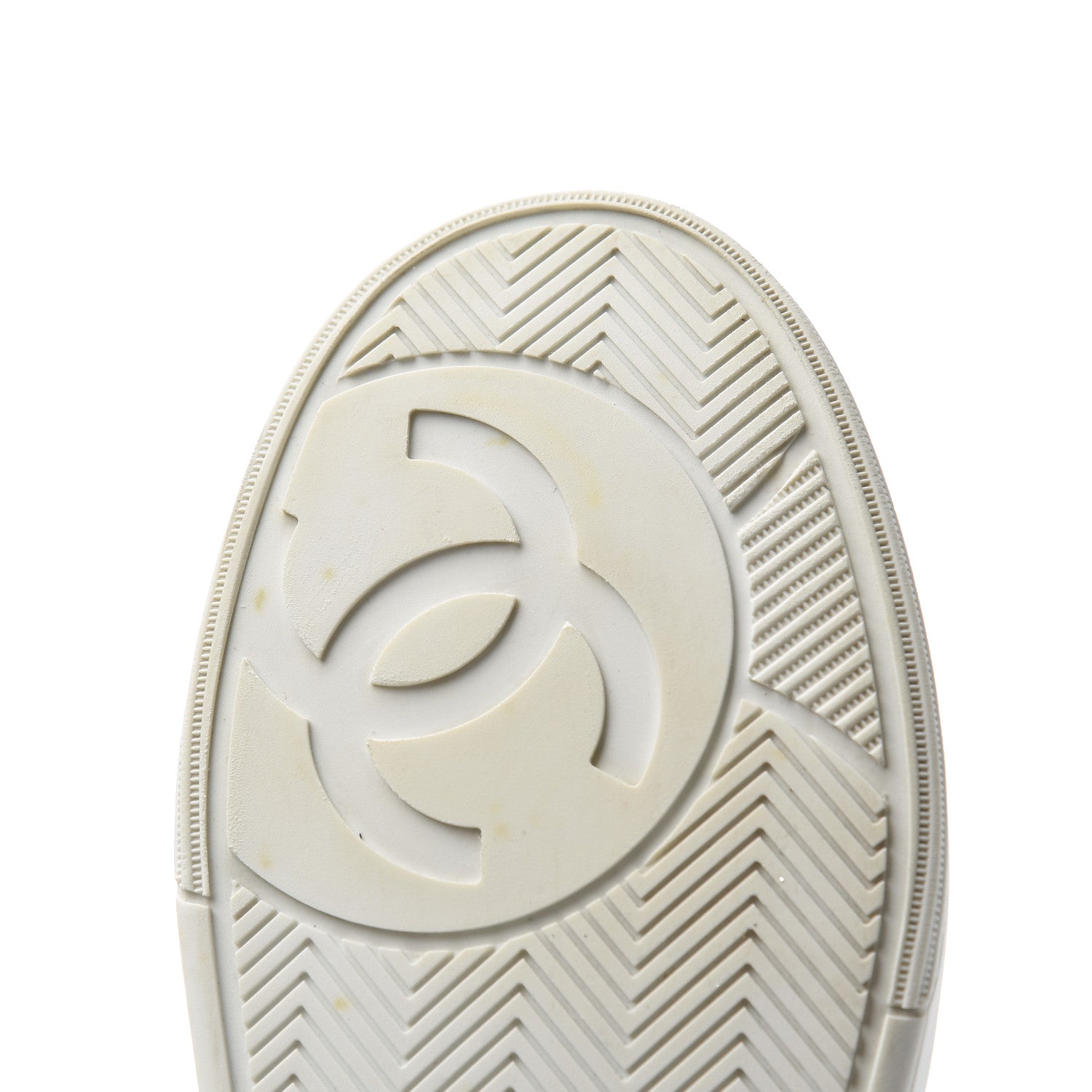 Chanel Calfskin Womens Logo Sneakers 40 White Blue 17 of 20