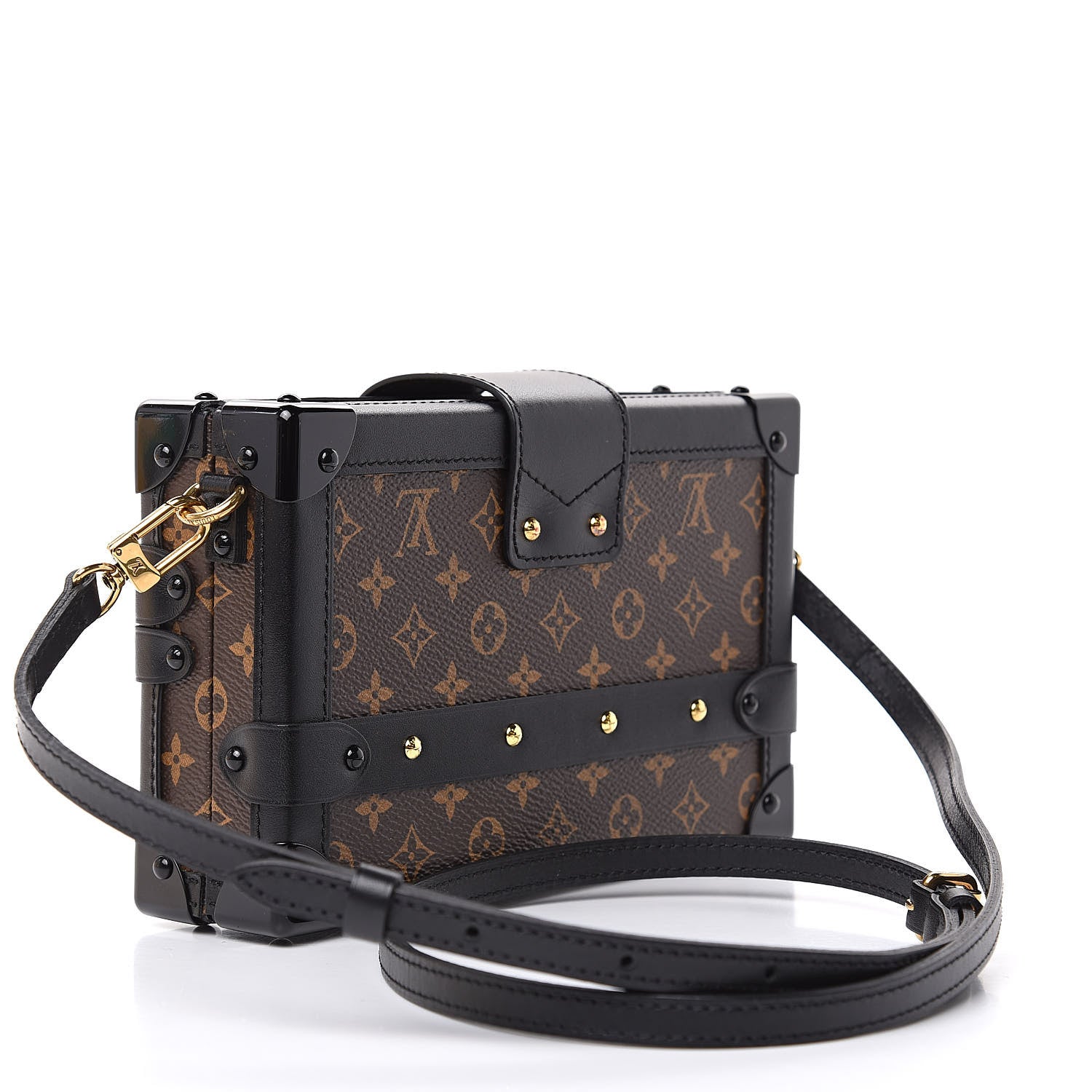 Louis Vuitton Monogram Petite Malle Black 3 of 9