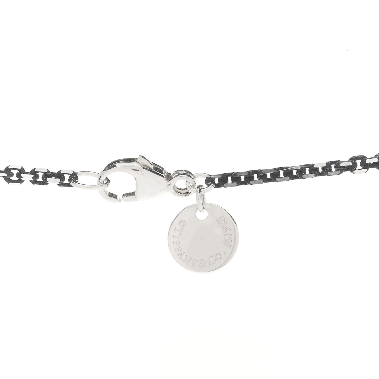 Sterling Silver Enamel 1.75mm Chain Necklace Black 30"