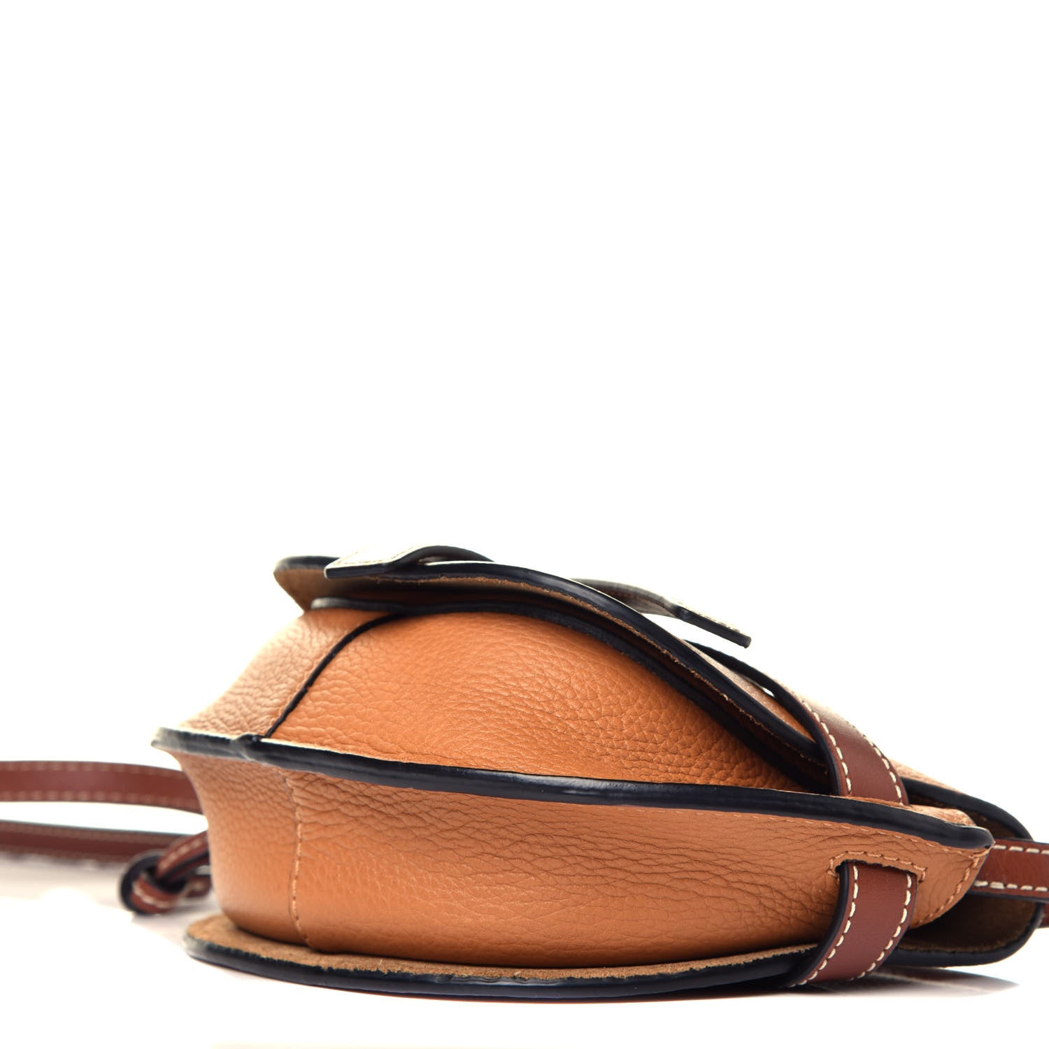 Loewe Grained Calfskin Mini Gate Crossbody Bag Caramel Pecan 9 of 9