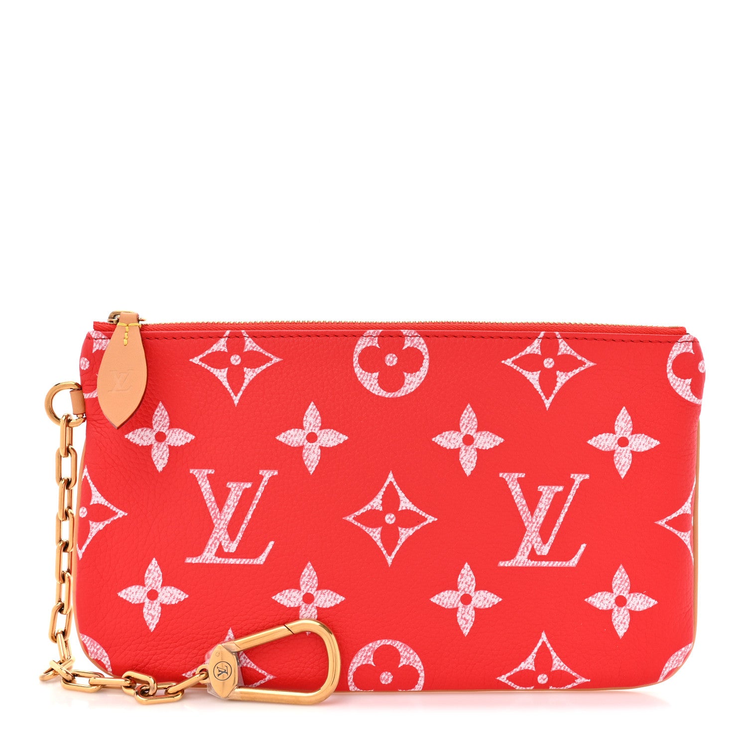 Louis Vuitton Calfskin Monogram Speedy P9 Bandouliere 50 Pochette Red 1 of 7
