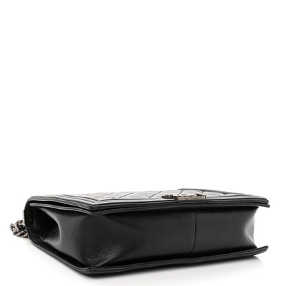 Chanel Calfskin Double Stitch Large Boy Flap Black 4 of 10