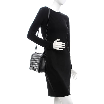 Chanel Caviar Quilted New Medium Boy Flap So Black 2 of 15