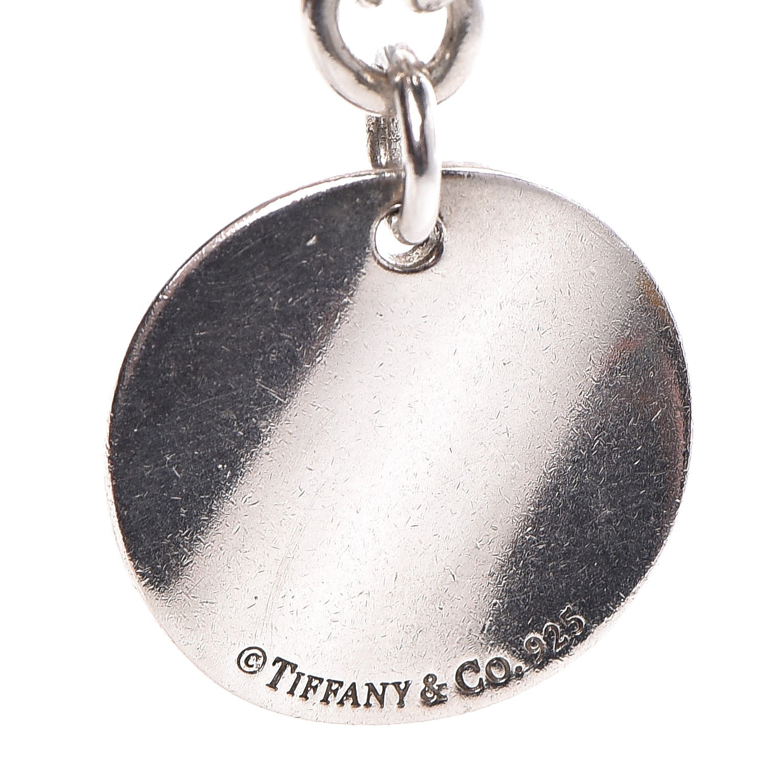 Tiffany Sterling Silver Notes Round Tag Charm Bracelet 6 of 7