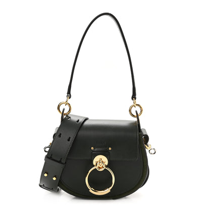 Chloe Calfskin Suede Small Tess Bag Night Forest 1 of 9