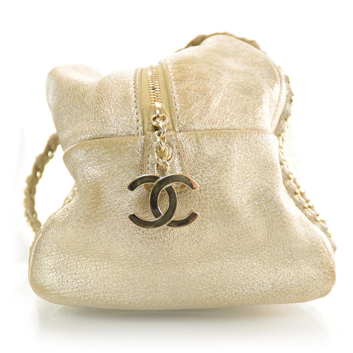 Luxe Ligne Medium Bowler Tote Metallic
